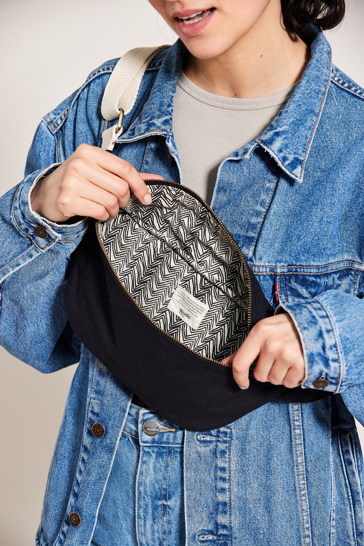 Sac banane Noir