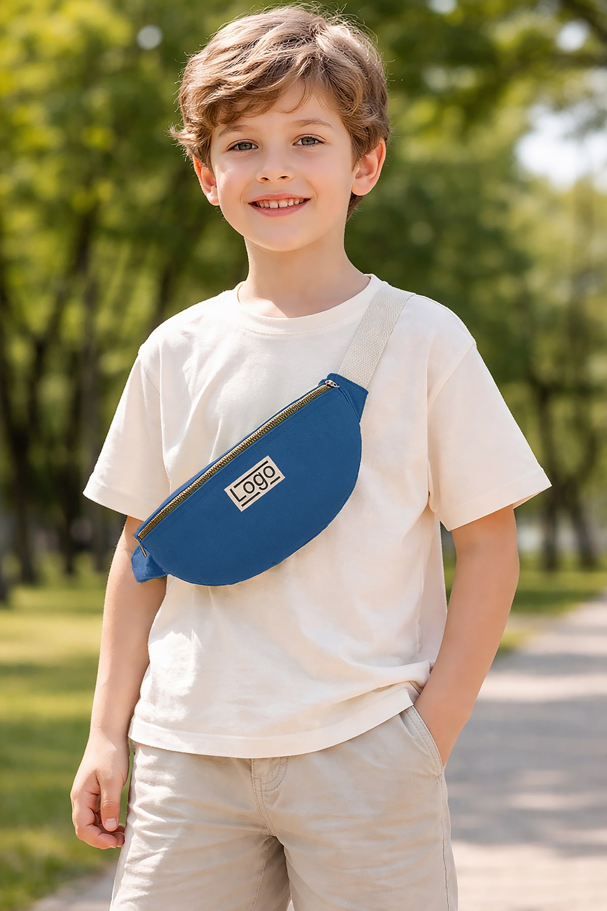 Sac banane enfant Bleu roi